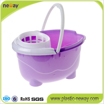 Squeeze Plastic Mop Bucket Wringer with Wheels